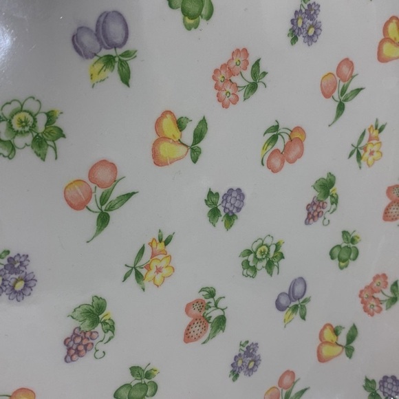 12x12" Vintage Japan Fruity Tominaga Peach shaped platter - Picture 10 of 10